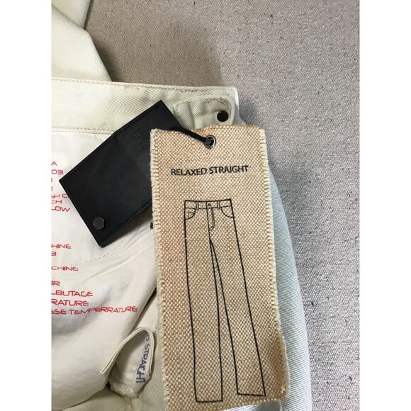 Blank NYC Mens Relaxed Straight fit Jeans Sz. 33 NWT Cream  Trendy Classic Jeans - Picture 10 of 12
